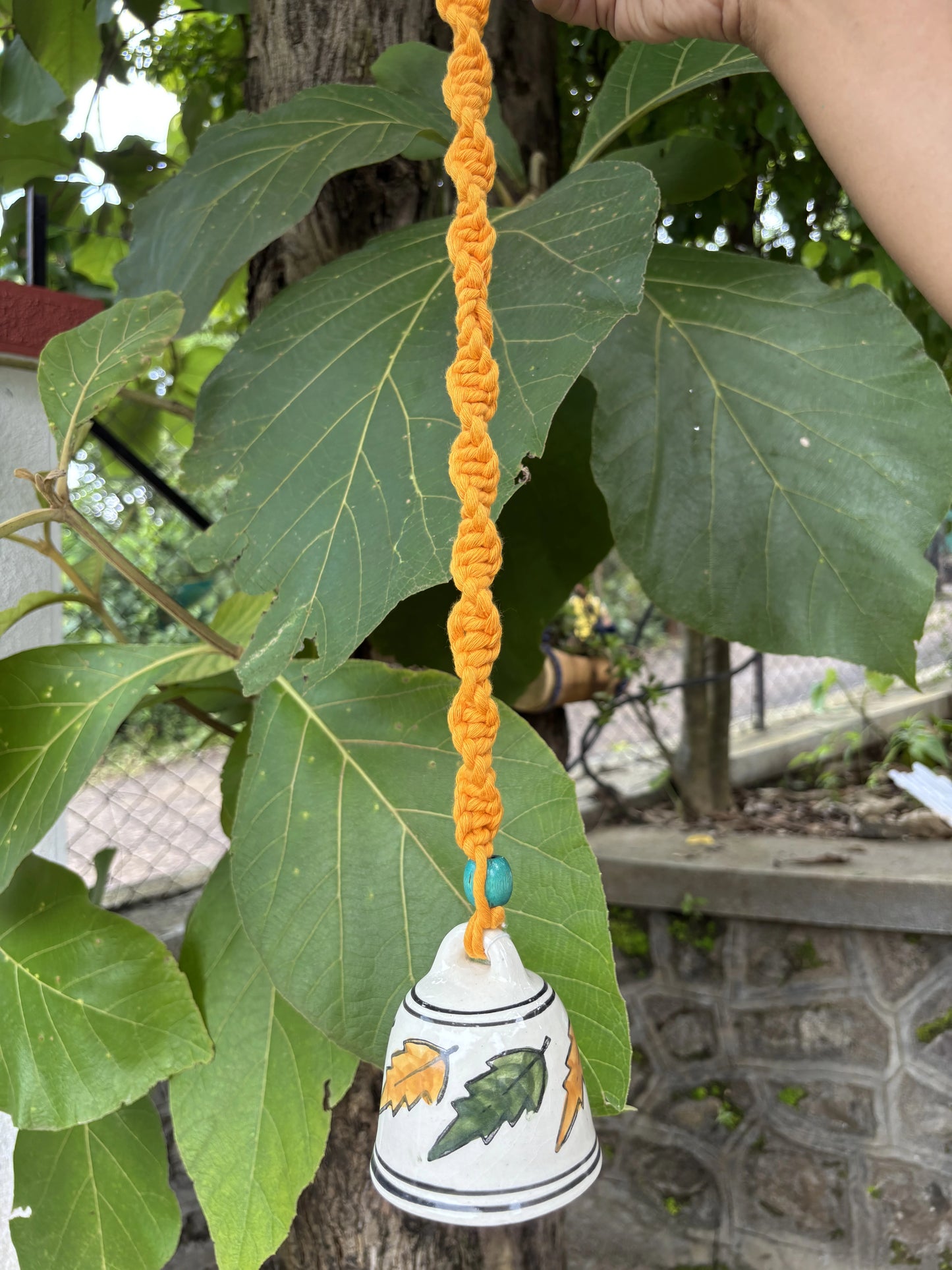 Single Bell- White Bell with Birds