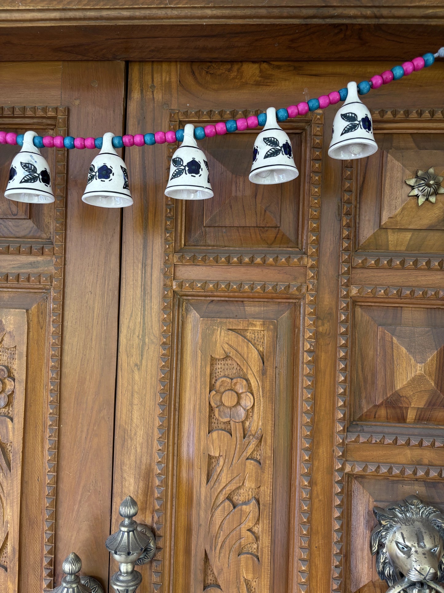 Ceramic Buntings- White and Blue Bells