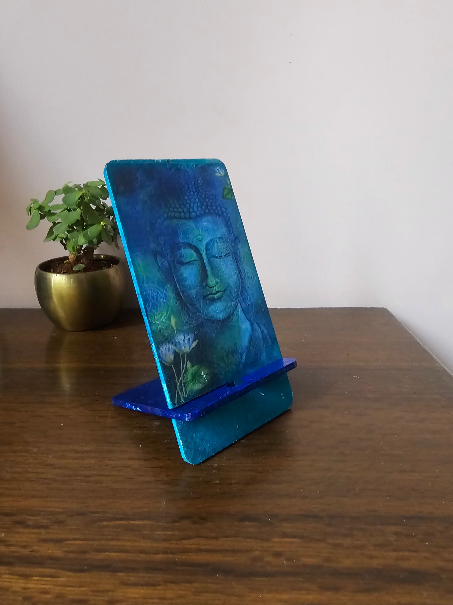 Mobile Stand-Buddha Blue