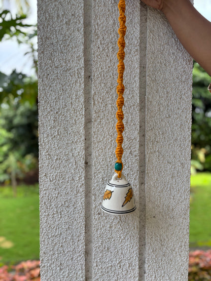 Single Bell- White Bell with Birds