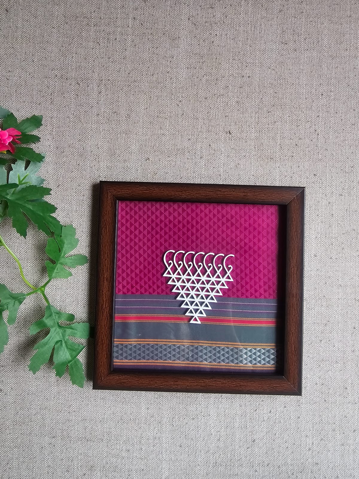Saraswati Yantra-Small-Maroon