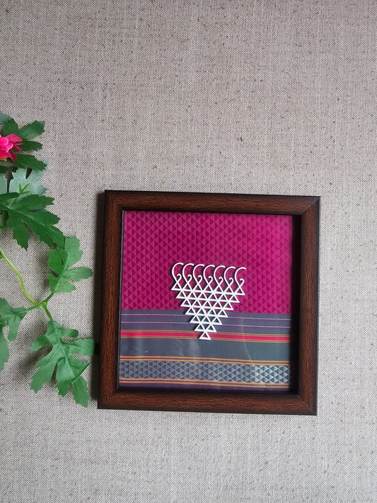Saraswati Yantra-Small-Maroon
