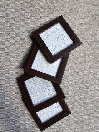 Fabric Coasters-White Chicken