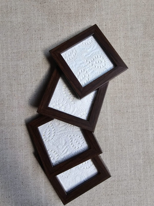 Fabric Coasters-White Chicken