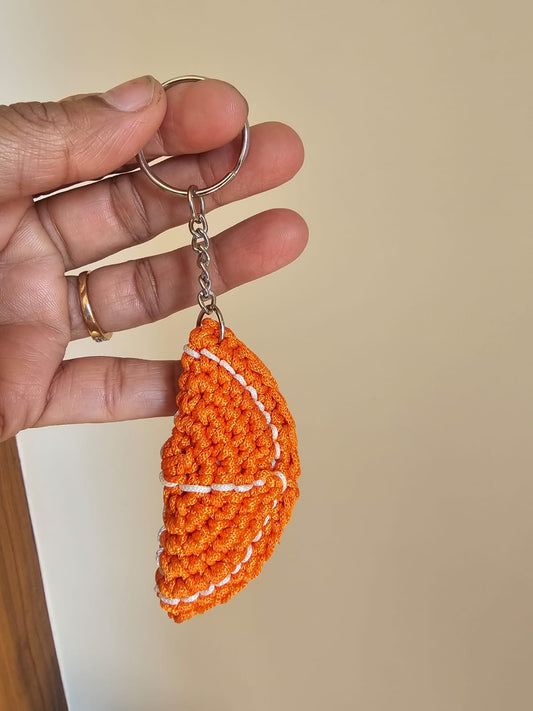 Chrochet Keychain/Handbag Accesory-Orange