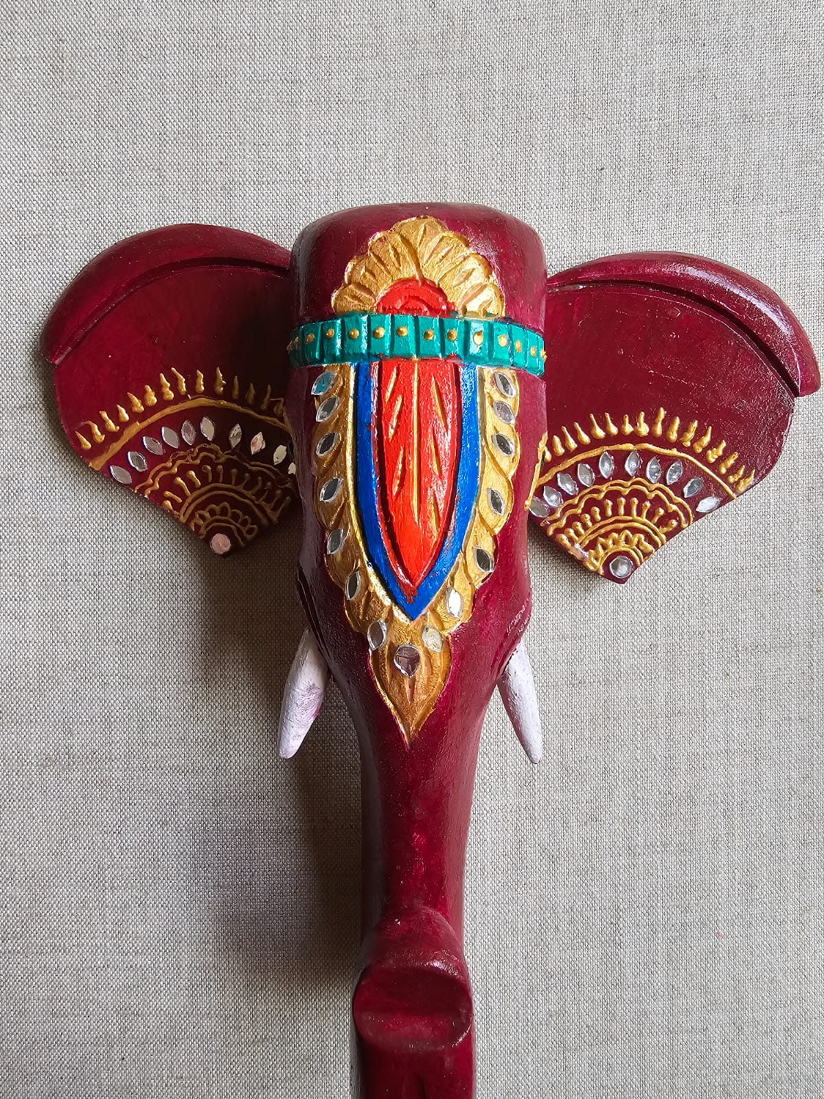 Elephant Face Wall Decor-10"