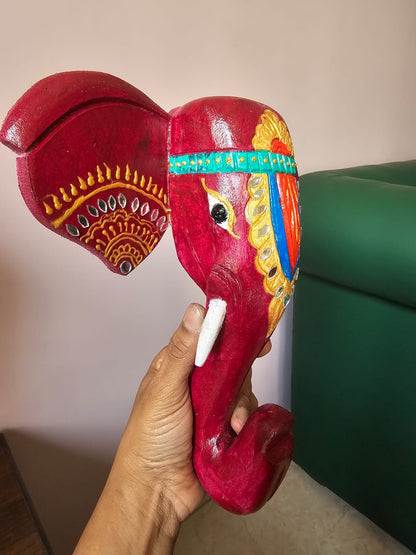 Elephant Face Wall Decor-10"