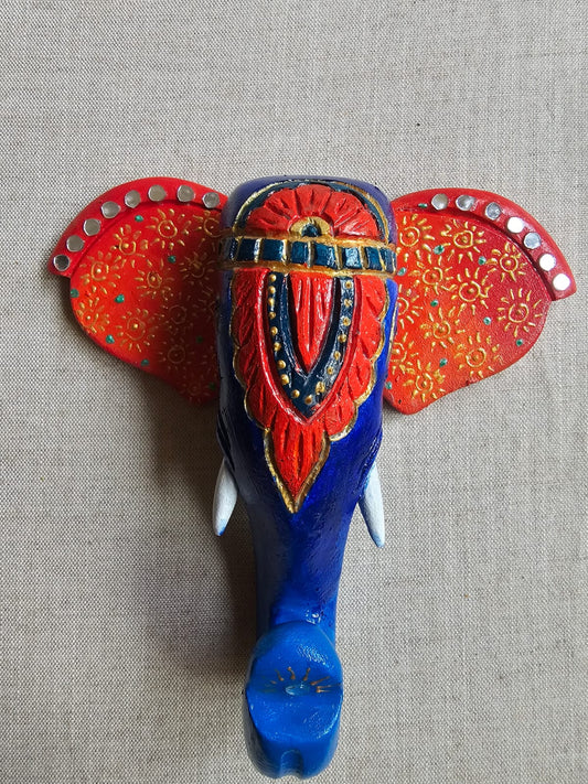Elephant Face Wall Decor-8"