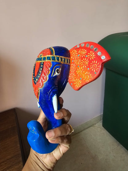 Elephant Face Wall Decor-8"