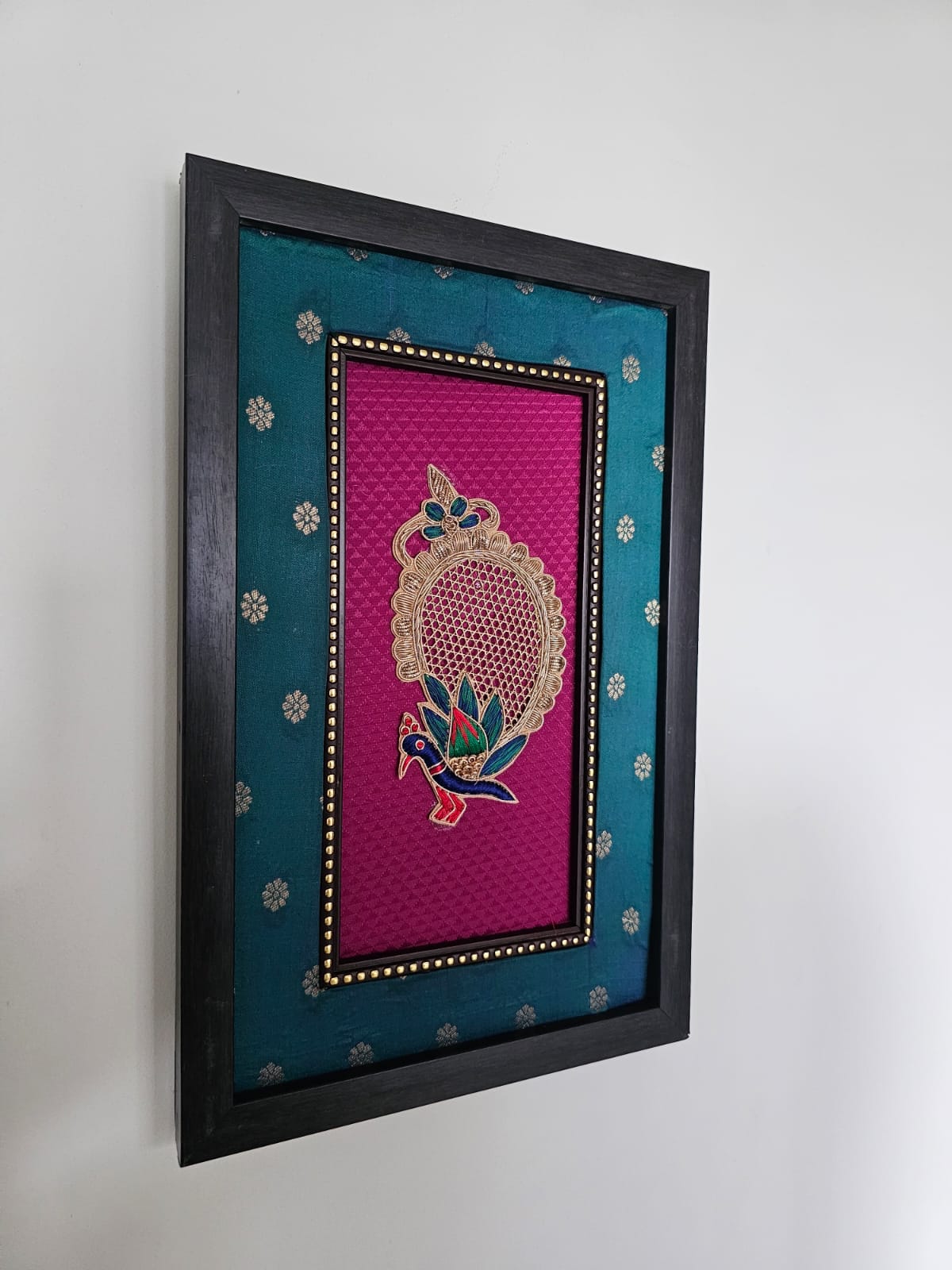 Kalakriti-Peacock green+Magenta-Big