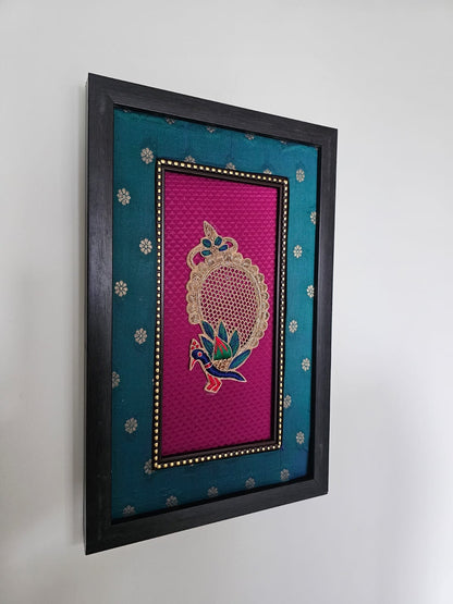 Kalakriti-Peacock green+Magenta-Big