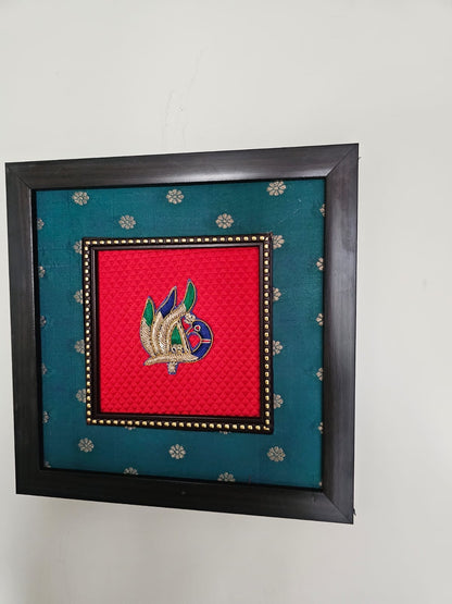 Kalakriti-Peacock Green+red-Small