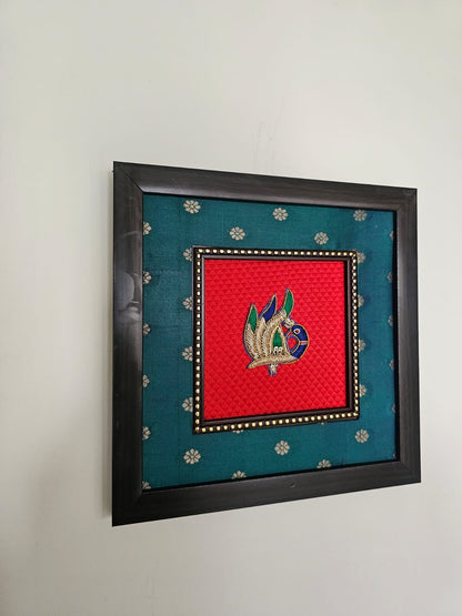 Kalakriti-Peacock Green+red-Small