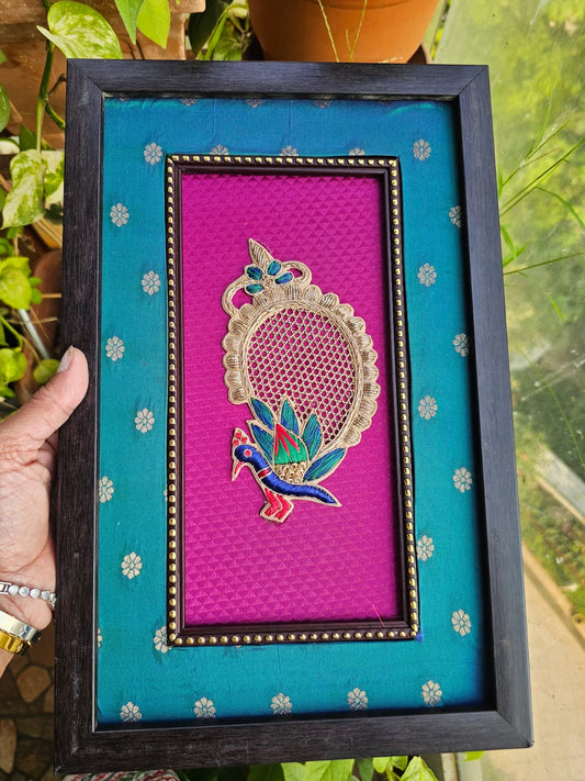 Kalakriti-Peacock green+Magenta-Big
