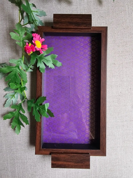 Serving Tray- Purple Brocade