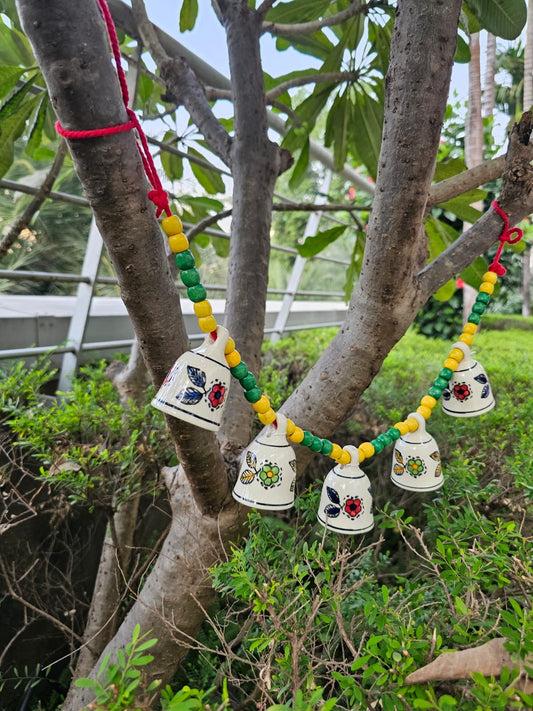 Ceramic Buntings- White flower Bells