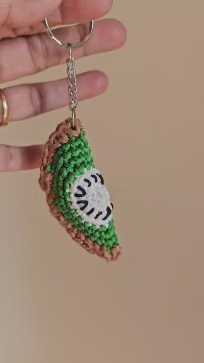 Chrochet Keychain/Handbag Accesory-Kiwi
