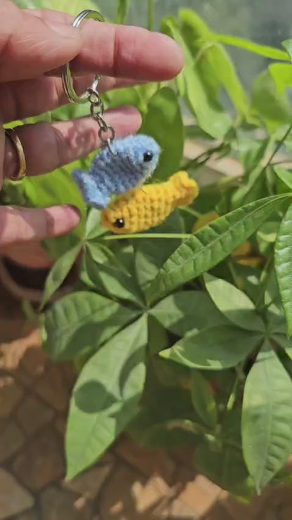 Crochet Keychain/Handbag Accessory-Fish