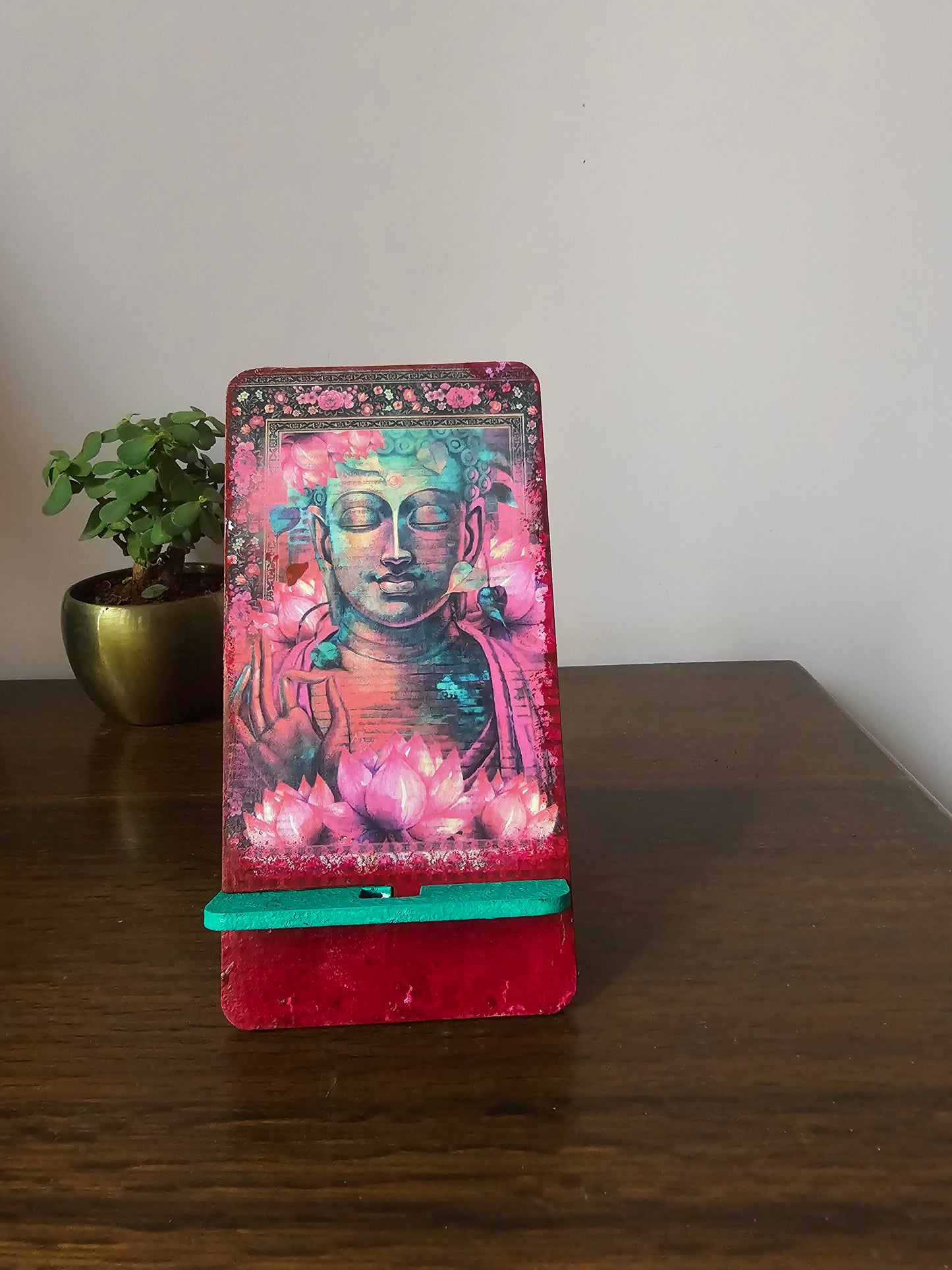Mobile Stand-Buddha Pink