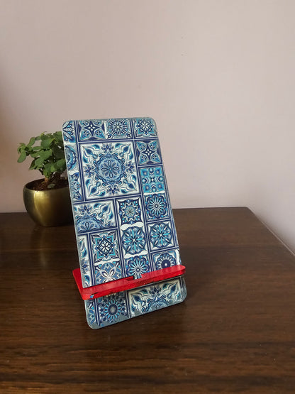 Mobile stand-Blue Mosiac