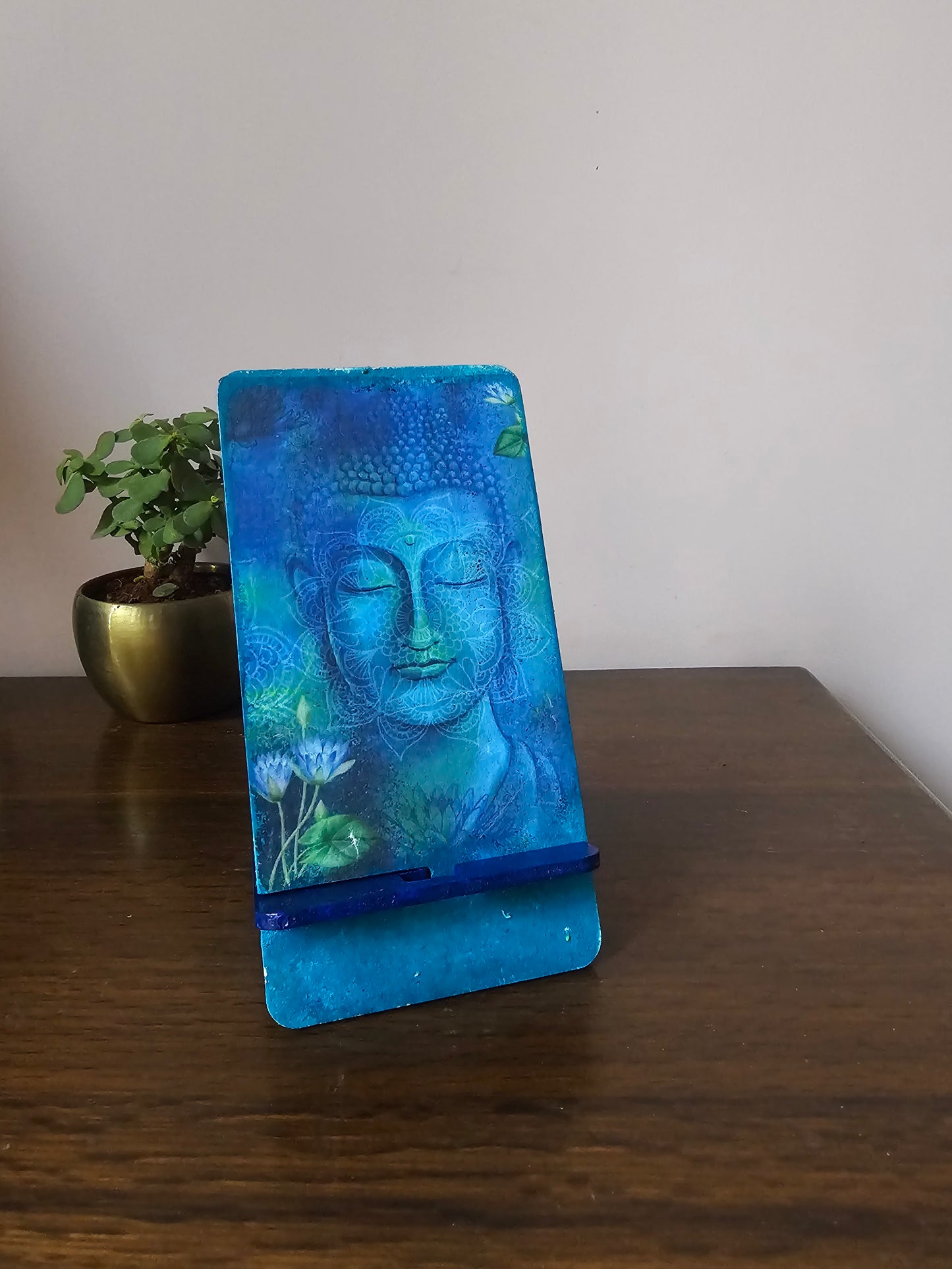 Mobile Stand-Buddha Blue