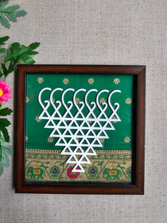 Saraswati Yantra-Big-Dark Green